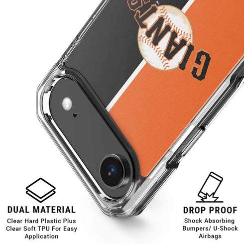 MLB San Francisco Giants Split iPhone 17 Air Clear Case