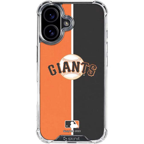MLB San Francisco Giants Split iPhone 17 Clear Case