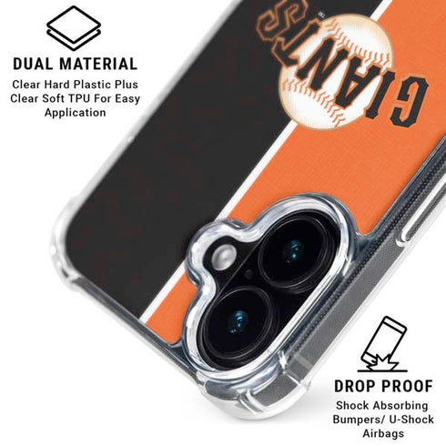 MLB San Francisco Giants Split iPhone 17 Clear Case
