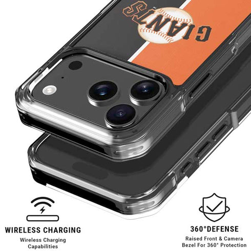 MLB San Francisco Giants Split iPhone 17 Pro Clear Case