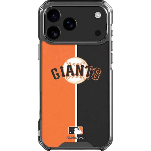 MLB San Francisco Giants Split iPhone 18 Pro Max Clear Case