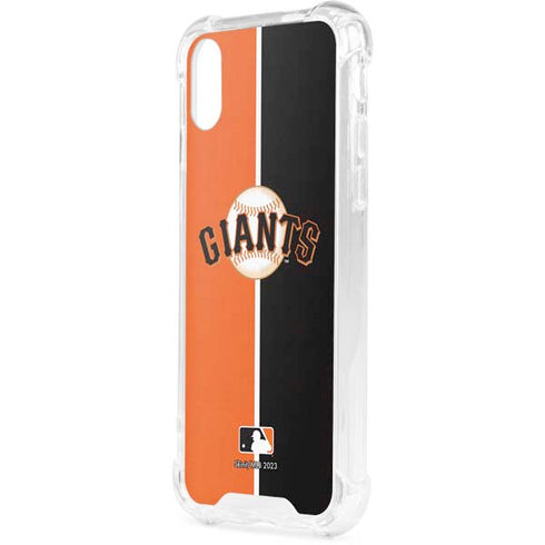 MLB San Francisco Giants Split iPhone XS Clear Case