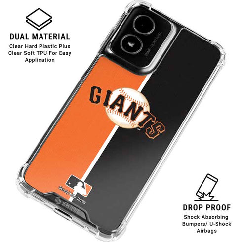 MLB San Francisco Giants Split Moto G Power 5G (2024) Clear Case