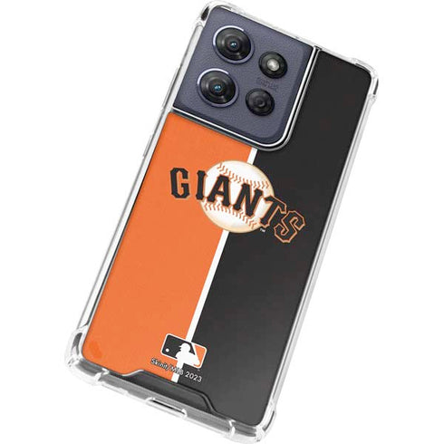 MLB San Francisco Giants Split Moto G Stylus 5G (2025) Clear Case