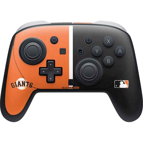 MLB San Francisco Giants Split Nintendo Switch 2 (2025) Pro Controller Skin