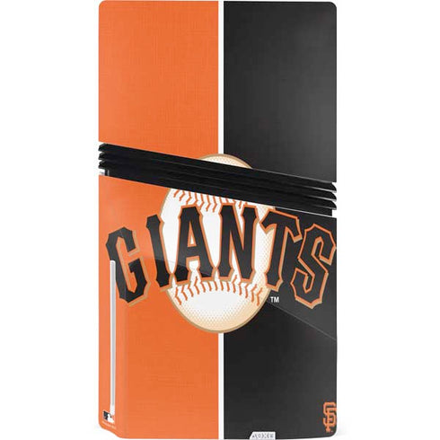 MLB San Francisco Giants Split PS5 Pro Disk Console Skin