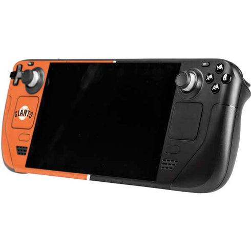 MLB San Francisco Giants Split Steam Deck Handheld Gaming Computer OLED Skin