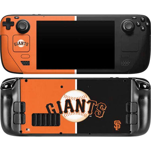 MLB San Francisco Giants Split Steam Deck Handheld Gaming Computer Skin