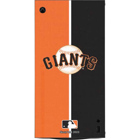 MLB San Francisco Giants Split XBox Series X Digital Edition Console Skin