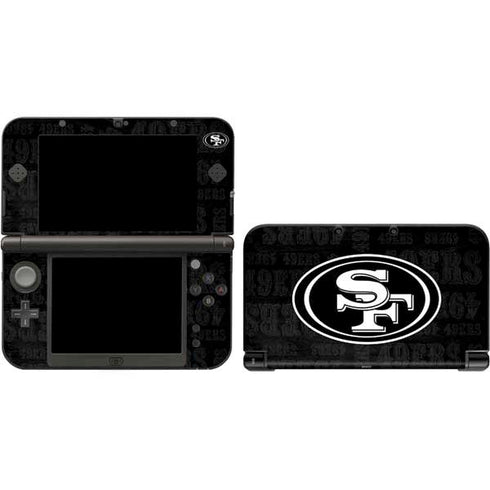 NFL San Franciso 49ers Black & White Nintendo Skins