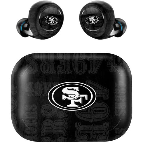 NFL San Franciso 49ers Black & White Amazon Echo Buds Skin