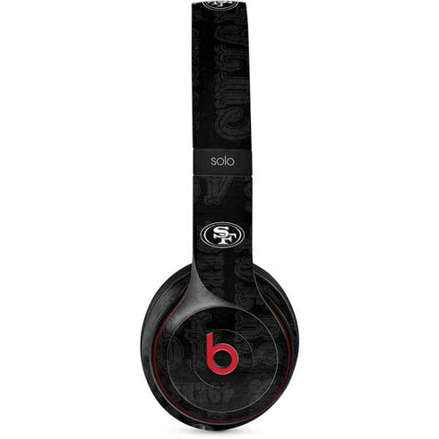 NFL San Franciso 49ers Black & White Beats Solo 3 Wireless Skin