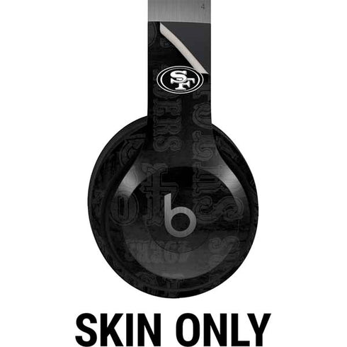 NFL San Franciso 49ers Black & White Beats Solo 4 Wireless Headphones Skin