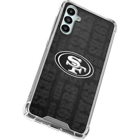 NFL San Franciso 49ers Black & White Gabb Phone 4 Clear Case