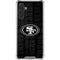 NFL San Franciso 49ers Black & White Galaxy A17 Clear Case