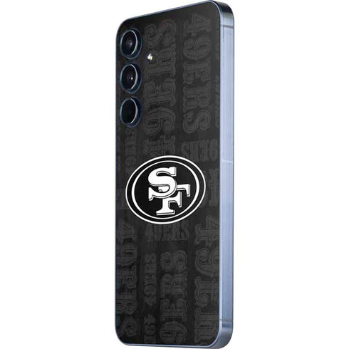 NFL San Franciso 49ers Black & White Galaxy A35 5G Skin