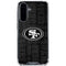 NFL San Franciso 49ers Black & White Galaxy A36 5G Clear Case