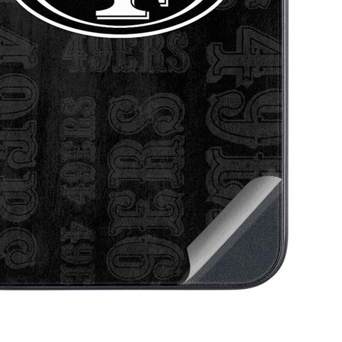 NFL San Franciso 49ers Black & White Galaxy A54 5G Skin