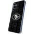 NFL San Franciso 49ers Black & White Galaxy A55 5G Clear Case