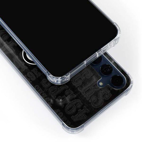 NFL San Franciso 49ers Black & White Galaxy A55 5G Clear Case