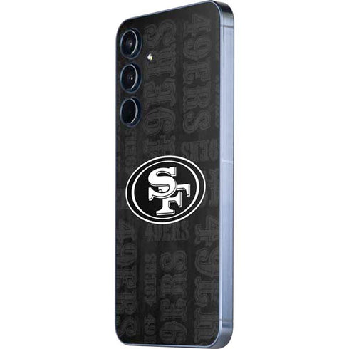 NFL San Franciso 49ers Black & White Galaxy A55 5G Skin