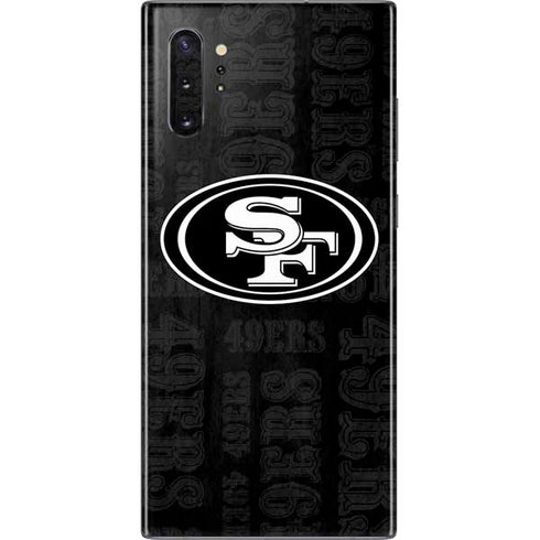 NFL San Franciso 49ers Black & White Galaxy Note 10 Plus Skin