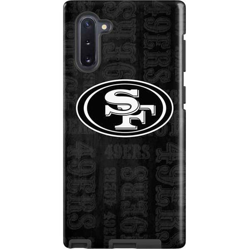 NFL San Franciso 49ers Black & White Galaxy Cases