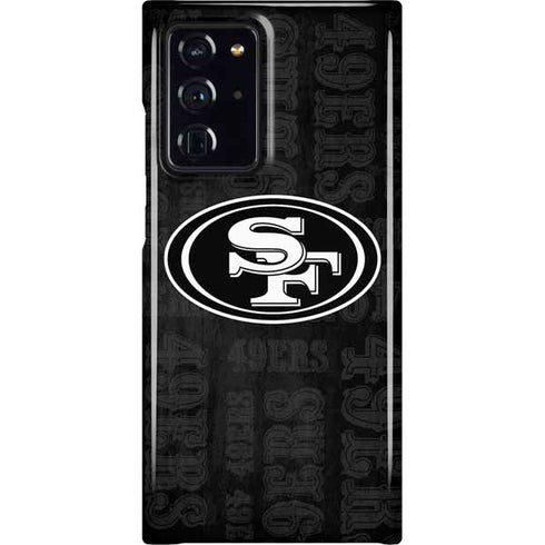 NFL San Franciso 49ers Black & White Galaxy Cases