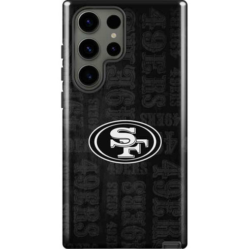 NFL San Franciso 49ers Black & White Galaxy S23 Ultra Pro Case