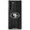 NFL San Franciso 49ers Black & White Galaxy S24 FE Clear Case