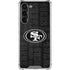 NFL San Franciso 49ers Black & White Galaxy S24 FE Clear Case