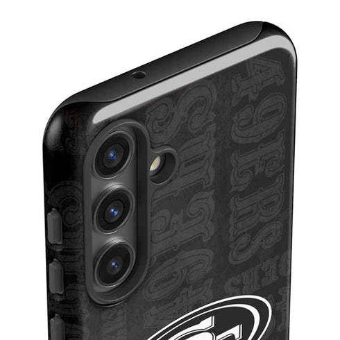 NFL San Franciso 49ers Black & White Galaxy S25 Plus Impact Case