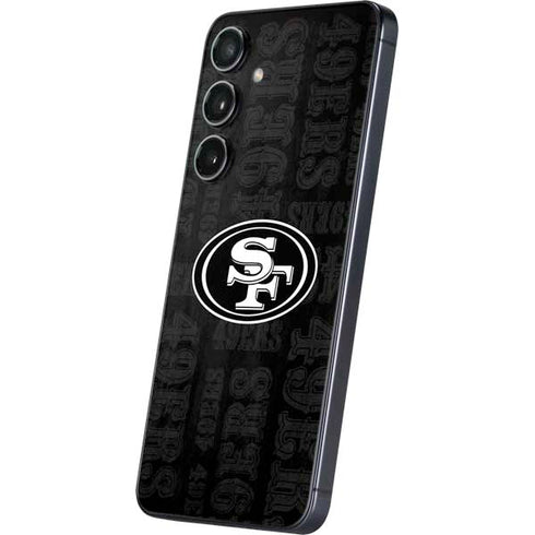 NFL San Franciso 49ers Black & White Galaxy S25 Plus Skin