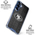 NFL San Franciso 49ers Black & White Galaxy S25 FE Clear Case