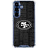 NFL San Franciso 49ers Black & White Galaxy S25 Plus Clear Case