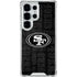 NFL San Franciso 49ers Black & White Galaxy S25 Ultra Clear Case
