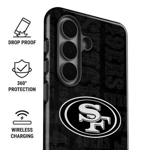 NFL San Franciso 49ers Black & White Galaxy S26 Impact Case