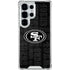 NFL San Franciso 49ers Black & White Galaxy S26 Ultra Clear Case