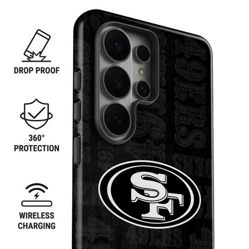 NFL San Franciso 49ers Black & White Galaxy S26 Ultra Impact Case