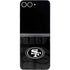 NFL San Franciso 49ers Black & White Galaxy Z Flip6 Skin