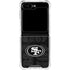 NFL San Franciso 49ers Black & White Galaxy Z Flip6 Clear Case