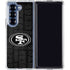 NFL San Franciso 49ers Black & White Galaxy Z Fold6 Clear Case