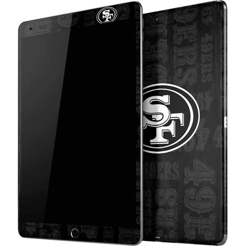 NFL San Franciso 49ers Black & White iPad Skins