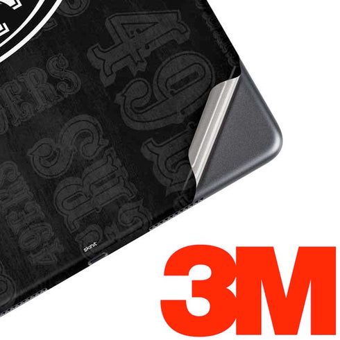 NFL San Franciso 49ers Black & White iPad Skins