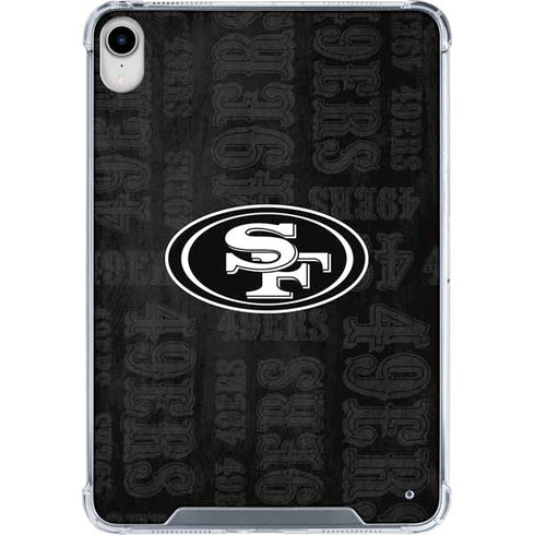 NFL San Franciso 49ers Black & White iPad 11th Gen (2025) Clear Case