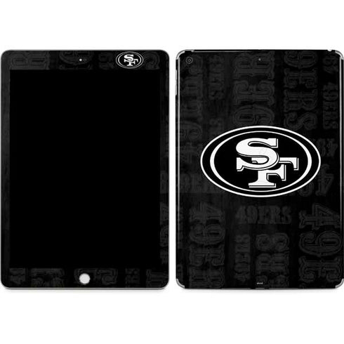 NFL San Franciso 49ers Black & White Apple iPad Skin