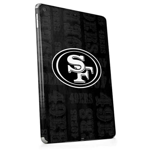 NFL San Franciso 49ers Black & White Apple iPad Skin