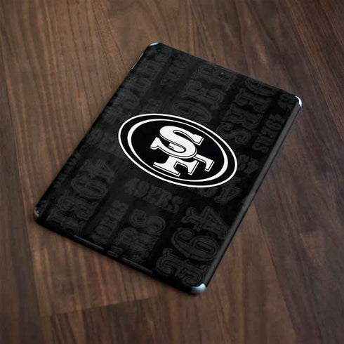 NFL San Franciso 49ers Black & White Apple iPad Skin