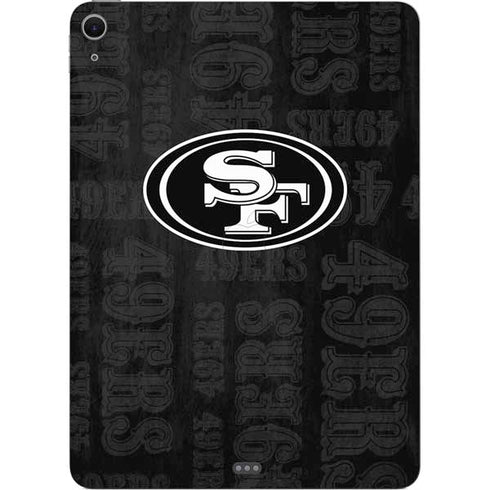 NFL San Franciso 49ers Black & White Apple iPad Air Skin