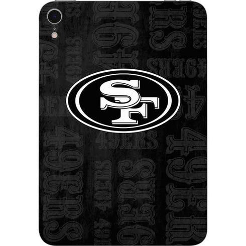 NFL San Franciso 49ers Black & White Apple iPad Mini Skin